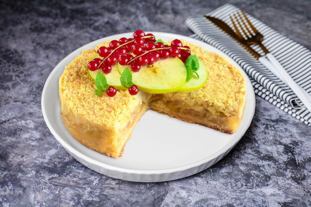 Crumble Apple Pie Without Semolina