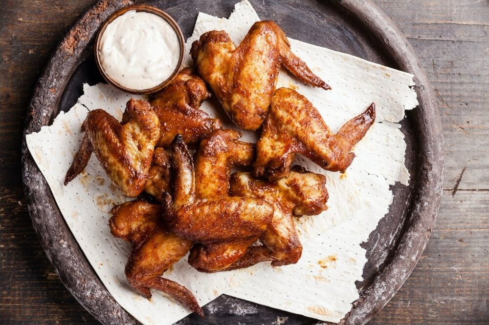 Barbecue chicken wings