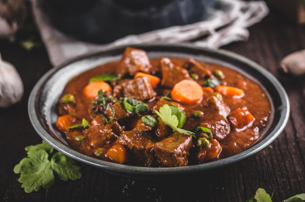 Beef goulash soup