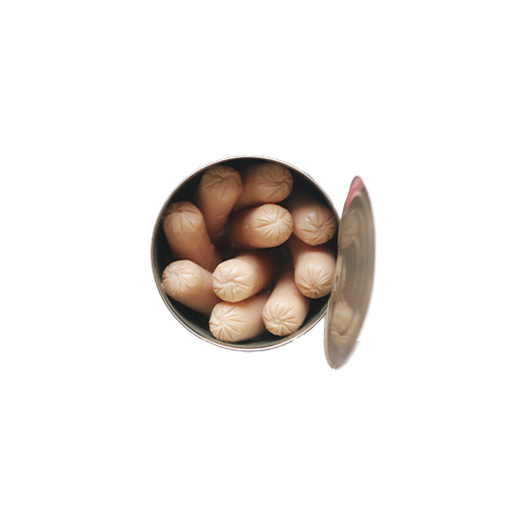 Canned sausages