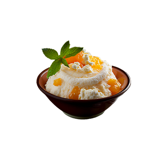 Cottage cheese with fruits