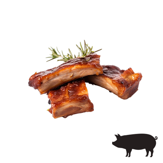 Smoked pork ribs