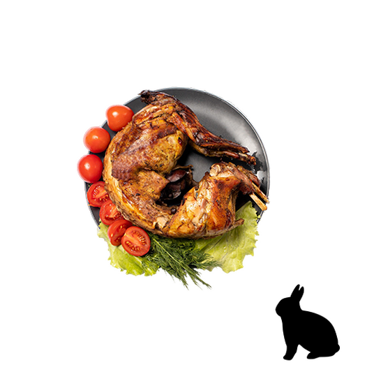 Roasted rabbit