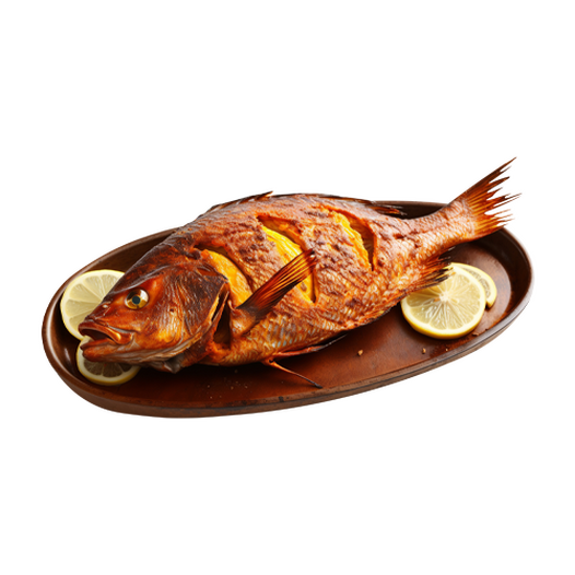 Fried river perch