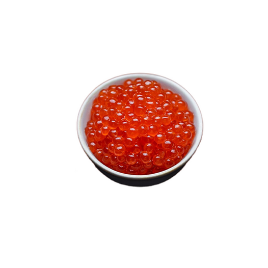 Salmon caviar, grainy