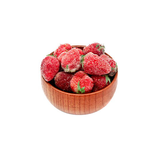 Fresh-frozen sweet strawberries
