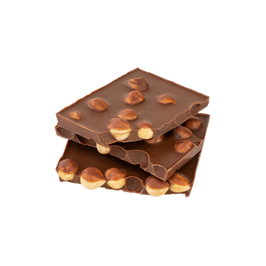 Milk chocolate with nuts
