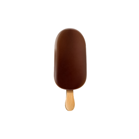 Ice cream on a stick, creamy